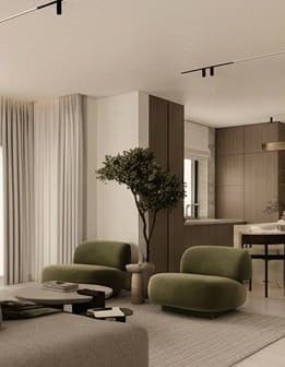 Living room reading corner